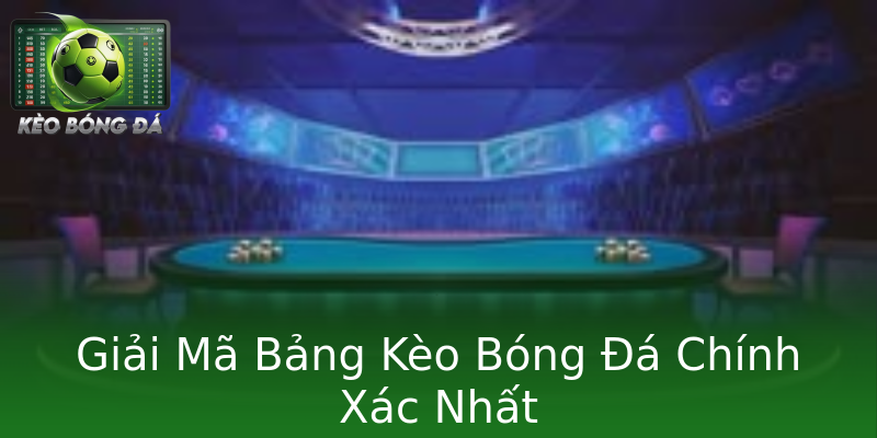 Giải Mã Bảng Kèo Bóng Đá Chính Xác Nhất Giải Mã Bảng Kèo Bóng Đá Chính Xác Nhất