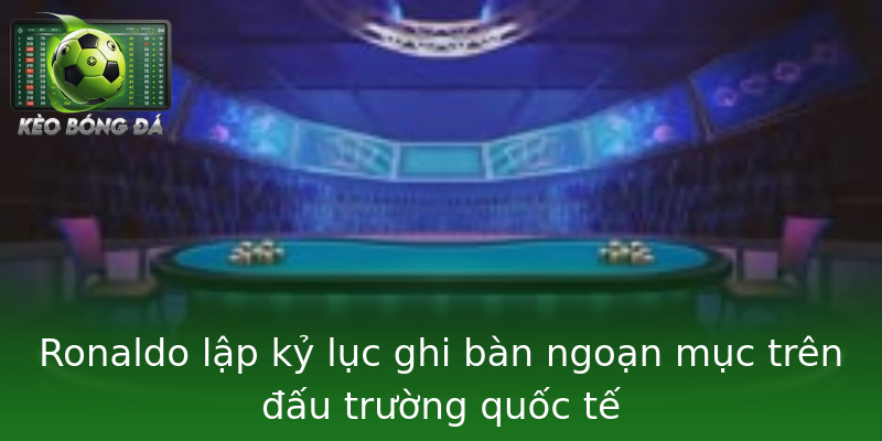 Ronaldo lập kỷ lục ghi bàn ngoạn mục trên đấu trường quốc tế Ronaldo lập kỷ lục ghi bàn ngoạn mục trên đấu trường quốc tế