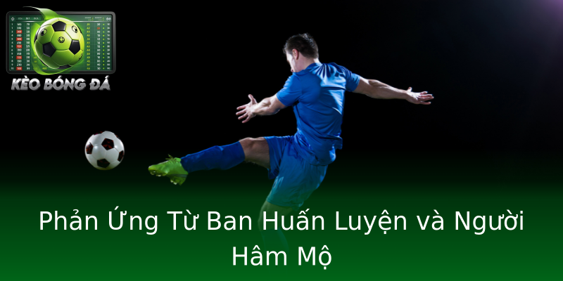Phản Ứng Từ Ban Huấn Luyện và Người Hâm Mộ Phản Ứng Từ Ban Huấn Luyện và Người Hâm Mộ